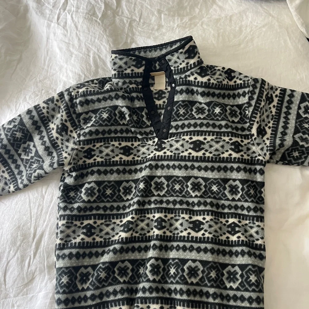 Vintage L.L. Bean patterned fleece - Picture 2 of 10